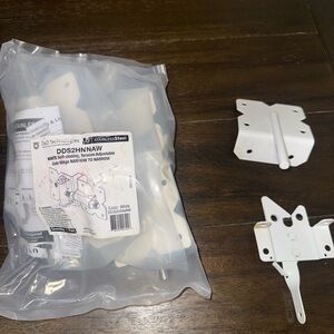 White Gate Hinge Set
